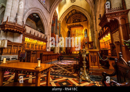 31. Dezember 2018, Adelaide South Australia: Innenansicht der Kathedrale St. Peter Kirche in Adelaide SA Australia Stockfoto