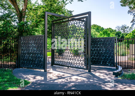 Adelaide Botanic Garden Eingangstor an der Westseite des Parks in Adelaide SA Australia Stockfoto