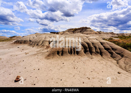 Badlands der Dinosaur Provincial Park, Alberta, Kanada. Stockfoto