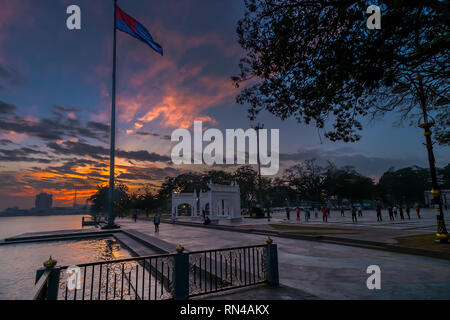 Muar oder Bandar Maharani ist eine historische Stadt und die Hauptstadt von muar Bezirk, Johor, Malaysia. Stockfoto