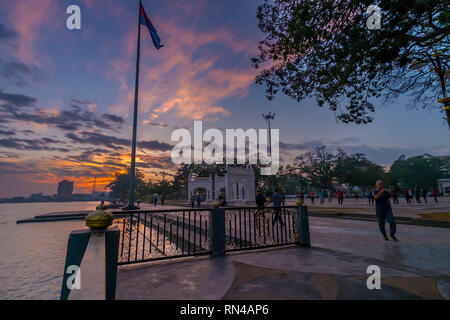 Muar oder Bandar Maharani ist eine historische Stadt und die Hauptstadt von muar Bezirk, Johor, Malaysia. Stockfoto