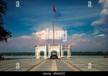 Muar oder Bandar Maharani ist eine historische Stadt und die Hauptstadt von muar Bezirk, Johor, Malaysia. Stockfoto