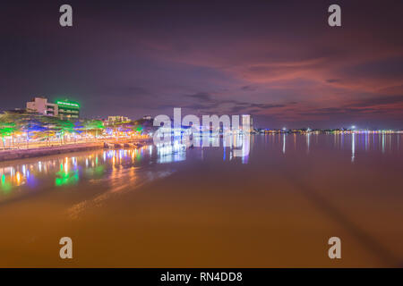 Muar oder Bandar Maharani ist eine historische Stadt und die Hauptstadt von muar Bezirk, Johor, Malaysia. Stockfoto