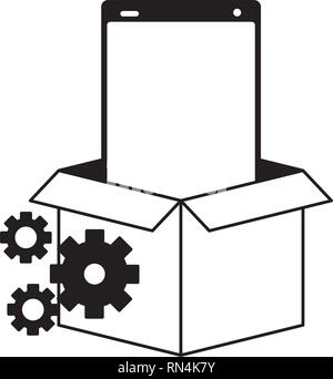 Mobile App Entwicklung Stock Vektor