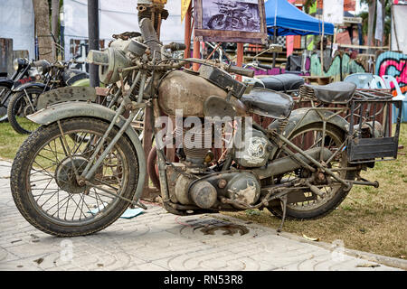 BSA M20 1940 Militär Motorrad sowohl von der Britischen Armee und USA Army in WW 11 verwendet Stockfoto
