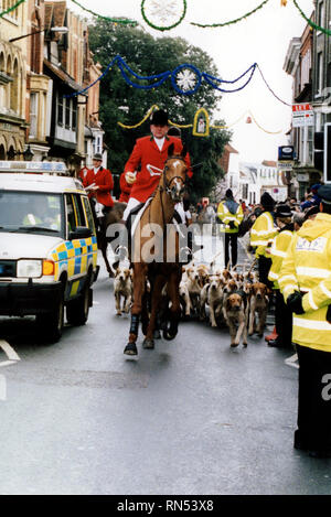 Essex Bauern & Union Jagd Ritt durch Maldon Stockfoto