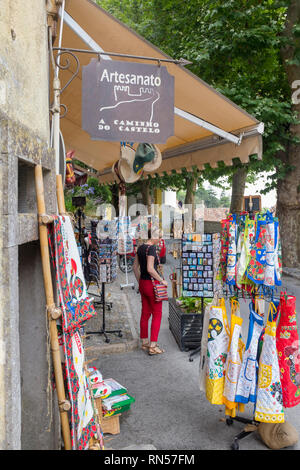 Eine touristische Läden für Kunsthandwerk und Souvenirs in Sintra, Portugal Stockfoto