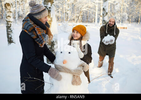 Familie Spaß im Park Stockfoto