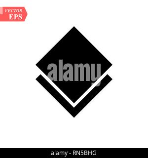 Layer auf das Symbol Vektor. Schichten Zeichen auf weißem Hintergrund. Schichten Symbol für Web- und app Eps 10. Stock Vektor