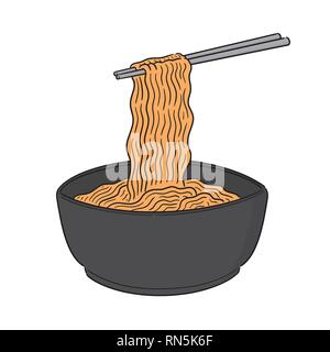 Der Vektor der Nudel Stock Vektor