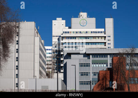 Die Bayer AG, Deutsche multinationale Pharma- und Life-Science-Unternehmen und einer der grössten Pharmaunternehmen der Welt, Berlin, Deutschland Stockfoto