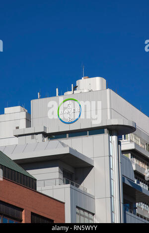 Die Bayer AG, Deutsche multinationale Pharma- und Life-Science-Unternehmen und einer der grössten Pharmaunternehmen der Welt, Berlin, Deutschland Stockfoto