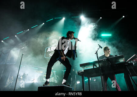 Toronto, Kanada. 16. Februar 2019. Arkells Multiprotokollkarte bei Scotiabank Arena, Toronto Credit: topconcertphoto/Alamy leben Nachrichten Stockfoto