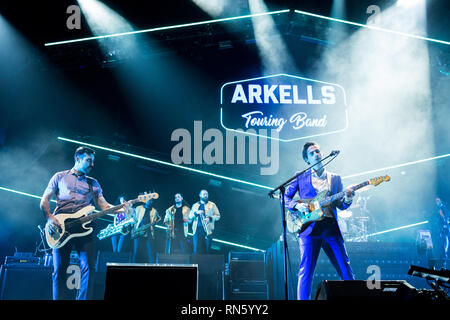 Toronto, Kanada. 16. Februar 2019. Arkells Multiprotokollkarte bei Scotiabank Arena, Toronto Credit: topconcertphoto/Alamy leben Nachrichten Stockfoto