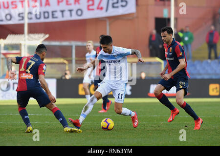 Genua, Italien. 17 Feb, 2019. Foto LaPresse - Tano Pecoraro 17 02 2019 Genua - (Italia) Sport CalcioGenoa vs LazioCampionato di Calcio Serie A TIM" 2018/2019 - Stadio Luigi Ferraris "nella Foto: correa joaquinPhoto LaPresse - Tano Pecoraro 17 Februar 2019 Stadt Genova - (Italien) Sport SoccerGenoa vs LazioItalian Fußball-Liga einen TIM 2018/2019 - "Luigi Ferraris "Stadiumin der Pic: correa Joaquin Credit: LaPresse/Alamy leben Nachrichten Stockfoto