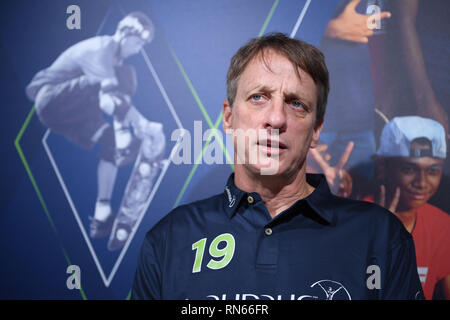 Monaco. 17 Feb, 2019. Tony Hawk (Laureus Academy Mitglied). GES/Sport Allgemein/Laureus World Sports Awards 2019, 17.02.2019 Sport: Laureus World Sports Awards 2019, Februar 17, 2019 | Verwendung der weltweiten Kredit: dpa/Alamy leben Nachrichten Stockfoto