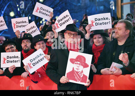 Berlin, Deutschland. 16 Feb, 2019. Dieter Kosslick die Teilnahme an der Abschlussfeier an der 69. Internationalen Filmfestspiele Berlin/Berlinale 2019 im Berlinale Palast am Februar 16, 2019 in Berlin, Deutschland. | Verwendung der weltweiten Kredit: dpa/Alamy leben Nachrichten Stockfoto