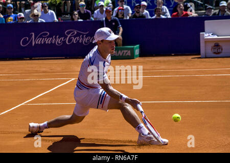 Buenos Aires, der Hauptstadt Argentiniens. 17 Feb, 2019. Marco Cecchinato ist Meister der ATP 250 der Argentinischen Open 2019 nach dem Sieg in zwei Sätzen 6-1; 6-2 an die argentinische Diego Swartzman. Credit: Roberto Almeida Aveledo/ZUMA Draht/Alamy leben Nachrichten Stockfoto