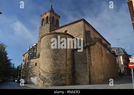 Kloster der Benediktiner in Jaca. Reisen, Landschaften, Natur, Architektur. 27. Dezember 2014. Jaca, Huesca, Aragón, Spanien. Stockfoto