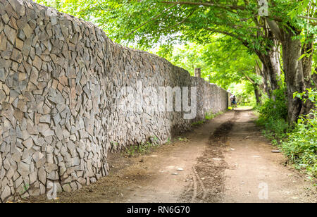 Gili Trawangan Insel Straßen Stockfoto