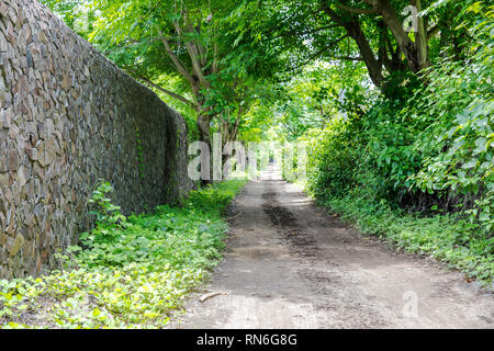 Gili Trawangan Insel Straßen Stockfoto