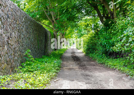 Gili Trawangan Insel Straßen Stockfoto