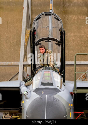 RAF Tornado GR4 an RAF Marham in neue Camo livery Regelung Stockfoto