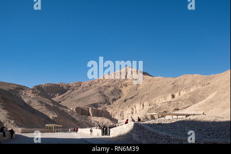 Tal der Könige, Luxor, unter dem Berg von al-Qur'an Stockfoto