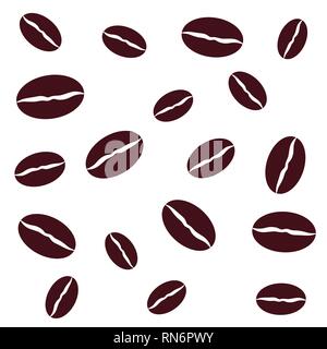 Vektor Kaffeebohnen Hintergrund Stock Vektor