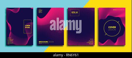 Vektor cover Designs. Zukunft Poster Vorlage. Smartphone moderne Hintergrund gesetzt. Stock Vektor