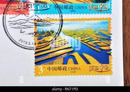 CHINA - ca. 1992: einen Stempel in China gedruckt zeigt 1992 -, ca. 1992 Stockfoto