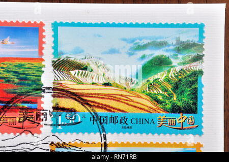 CHINA - ca. 1992: einen Stempel in China gedruckt zeigt 1992 -, ca. 1992 Stockfoto