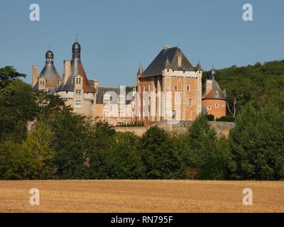 Chateau de Touffou, Bonnes, Frankreich Stockfoto