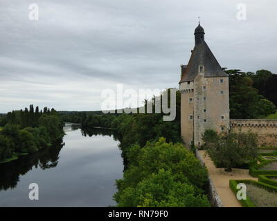 Chateau de Touffou, Bonnes, Frankreich Stockfoto