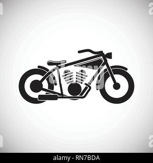 Motorrad Oldtimer Symbol auf weißem Hintergrund für Grafik- und Webdesign, modernen einfachen Vektor unterzeichnen. Internet Konzept. Trendy Symbol für Web site Design web-Taste oder mobile App. Stock Vektor