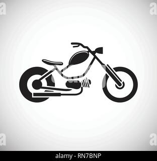 Motorrad Oldtimer Symbol auf weißem Hintergrund für Grafik- und Webdesign, modernen einfachen Vektor unterzeichnen. Internet Konzept. Trendy Symbol für Web site Design web-Taste oder mobile App. Stock Vektor