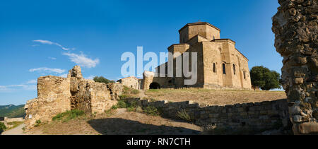 Fotos & Bilder von Jvari Kloster, ein 6. Jahrhundert georgisch-orthodoxen Kloster in der Nähe von Mzcheta, im östlichen Georgien. Ein UNESCO Weltkulturerbe. Die JVA Stockfoto