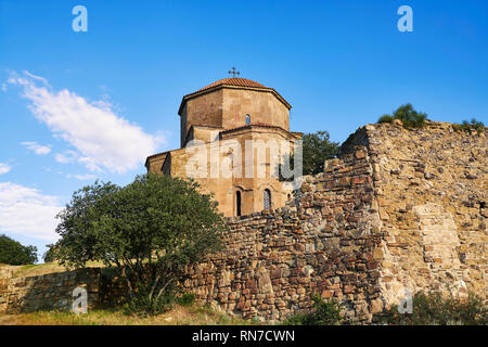 Fotos & Bilder von Jvari Kloster, ein 6. Jahrhundert georgisch-orthodoxen Kloster in der Nähe von Mzcheta, im östlichen Georgien. Ein UNESCO Weltkulturerbe. Die JVA Stockfoto