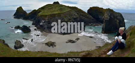 Kynance Cove panorama Stockfoto