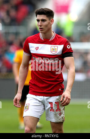 Bristol City Callum O'Dowda während der FA Cup in die fünfte Runde in Ashton Gate, Bristol. Stockfoto