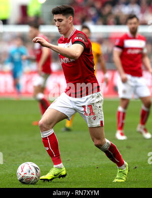 Bristol City Callum O'Dowda während der FA Cup in die fünfte Runde in Ashton Gate, Bristol. Stockfoto