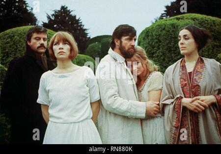 OLIVER REED, Glenda Jackson, Alan Bates, JENNIE LINDEN, Eleanor Bron, FRAUEN IN LIEBE, 1969 Stockfoto