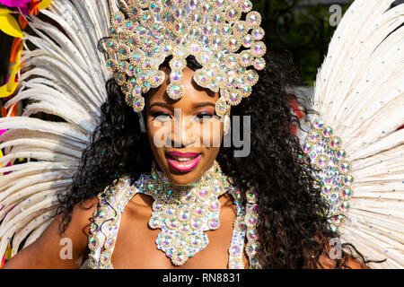 Paraiso Schule von Samba, Karneval in Notting Hill, London, England, Vereinigtes Königreich Stockfoto