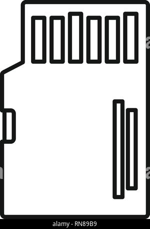 Kamera sd-Symbol. Umrisse Kamera sd-Vektor Symbol für Web Design auf weißem Hintergrund Stock Vektor