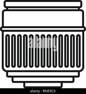 Makro Symbol. Umrisse Makroobjektiv vektor Symbol für Web Design auf weißem Hintergrund Stock Vektor