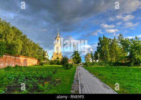 Verehrte Glockenturm (Prepodobenskaya) in Susdal, Wladimir region, Goldener Ring Russlands Stockfoto