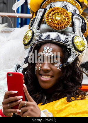 Paraiso Schule von Samba, Karneval in Notting Hill, London, England, Vereinigtes Königreich Stockfoto