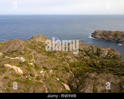 Norfeus Kappe, Cap Creus Nationalpark, Costa Brava, Girona, Spanien / Cabo Norfeus, P. natürliche Cabo de Creus, Costa Brava, Girona Stockfoto