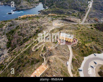 Norfeus Kappe, Cap Creus Nationalpark, Costa Brava, Girona, Spanien / Cabo Norfeus, P. natürliche Cabo de Creus, Costa Brava, Girona Stockfoto