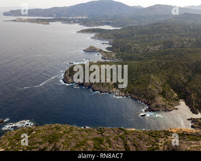 Norfeus Kappe, Cap Creus Nationalpark, Costa Brava, Girona, Spanien / Cabo Norfeus, P. natürliche Cabo de Creus, Costa Brava, Girona Stockfoto